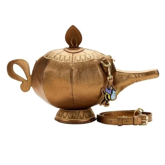 NWT Disney Loungefly Stitch Shoppe Aladdin Genie Lamp Crossbody Bag - Picture 2 of 14